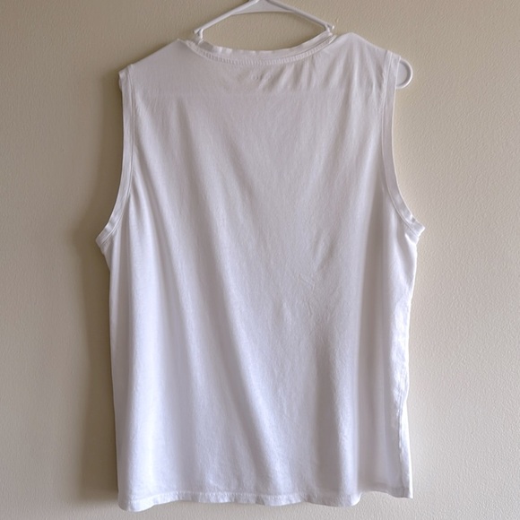 Quince Cotton Modal White Muscle Tank Top - Picture 3 of 8